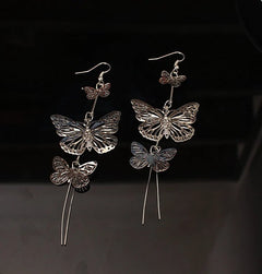 Rhinestone Butterfly Stud Earrings